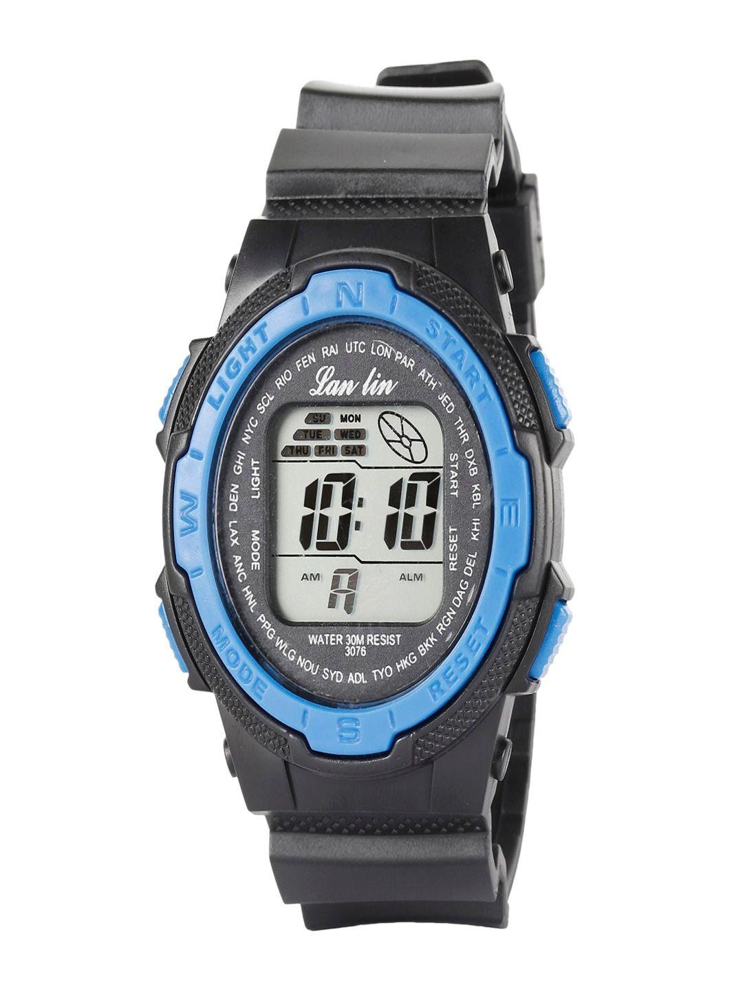 skylofts boys dial & straps digital automatic watch lan_digital_blue