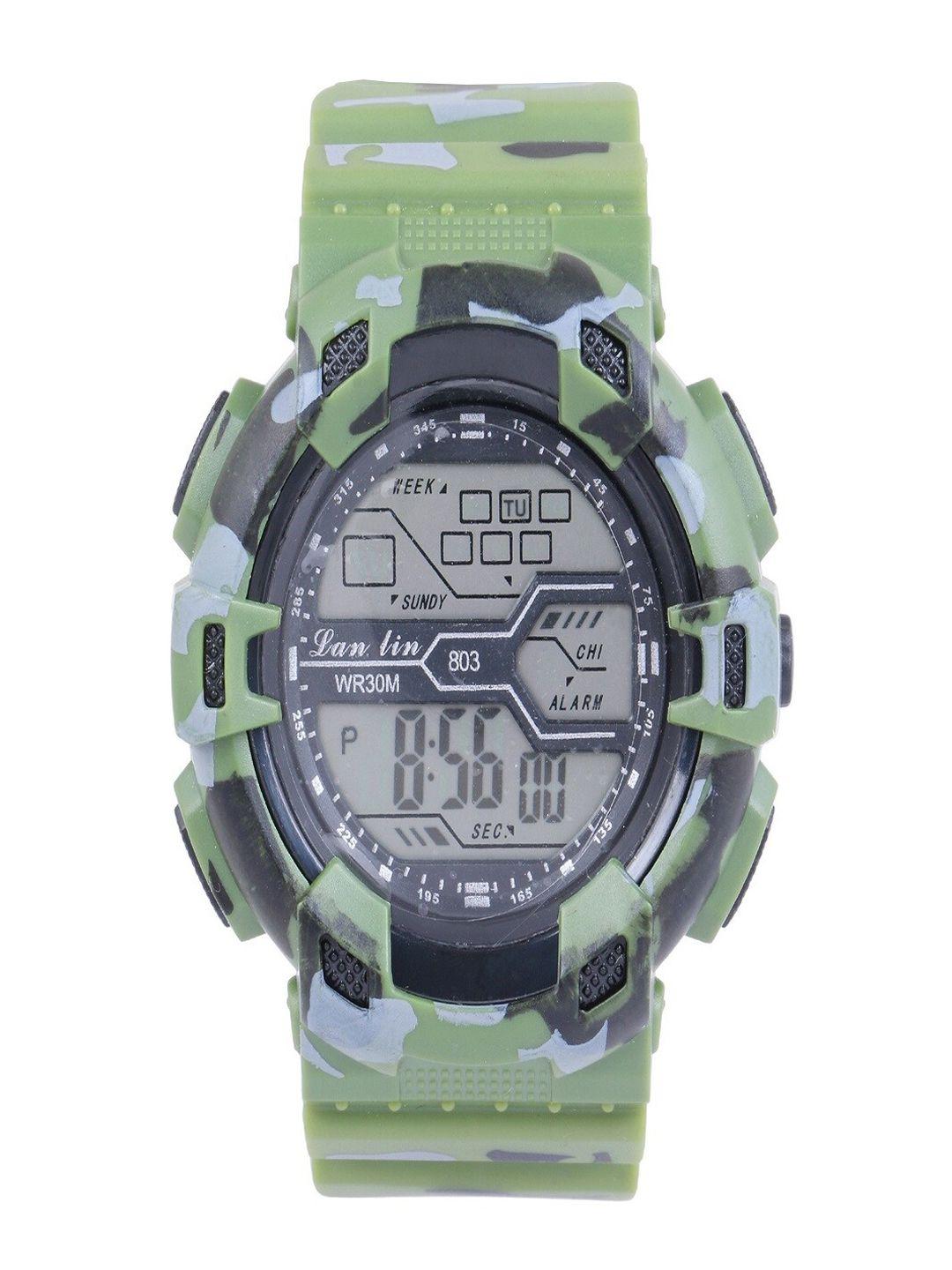 skylofts boys embellished dial & straps analogue and digital automatic watch 12_digital_army_green