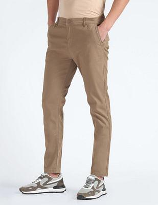 slash slim tapered fit trousers