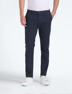 slash slim tapered fit trousers