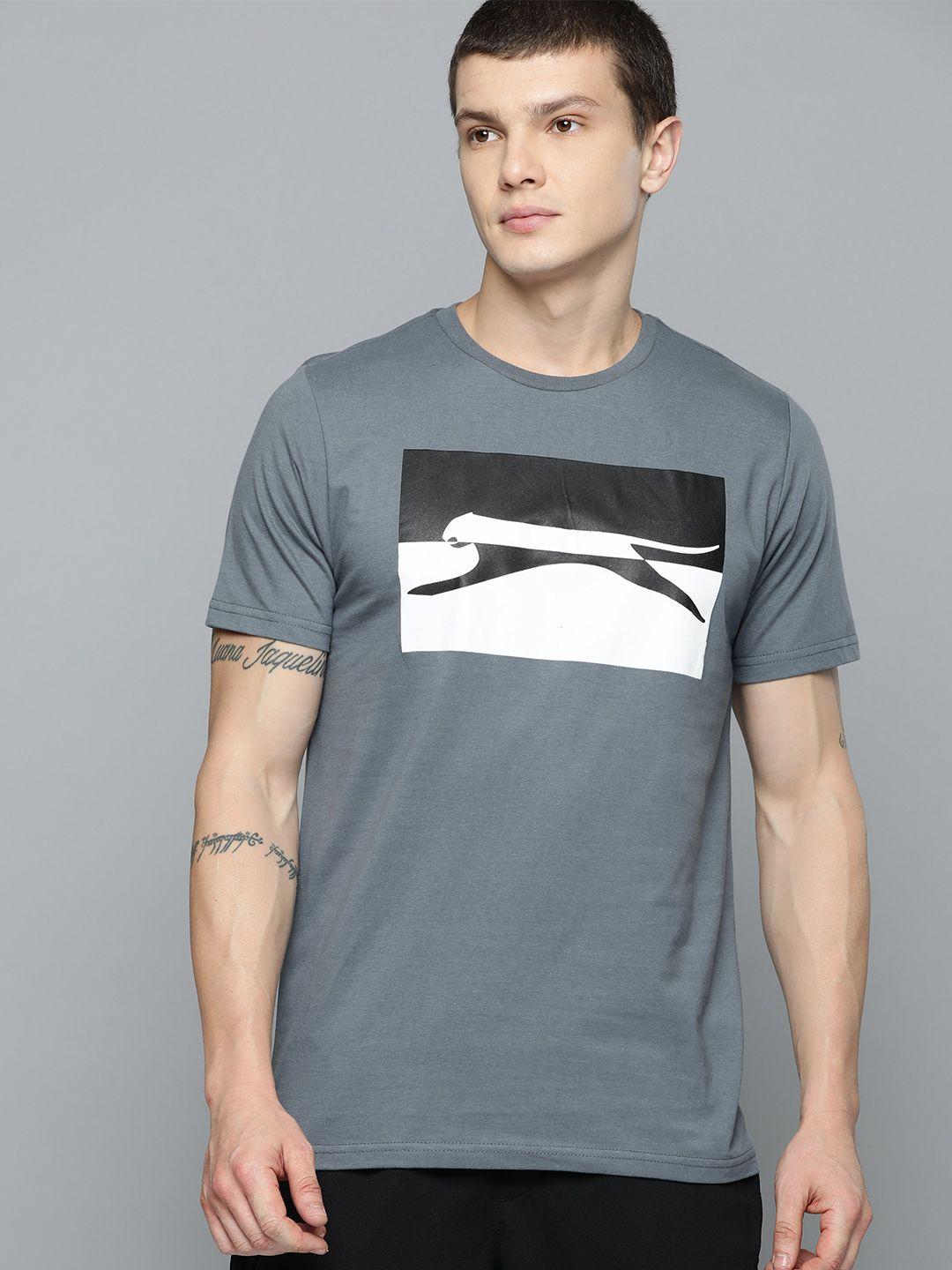 slazenger brand logo printed running t-shirt