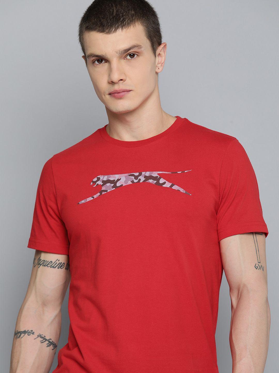 slazenger brand logo printed running t-shirt