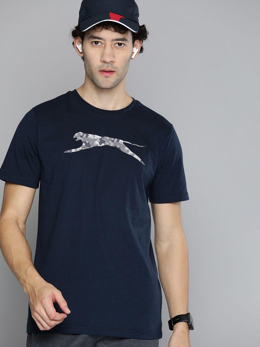 slazenger men brand logo printed t-shirt