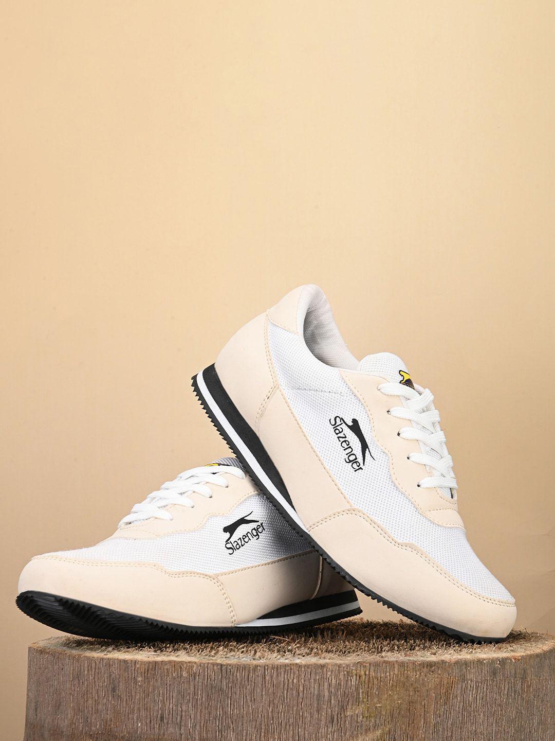 slazenger men colourblocked laced up casual shoes