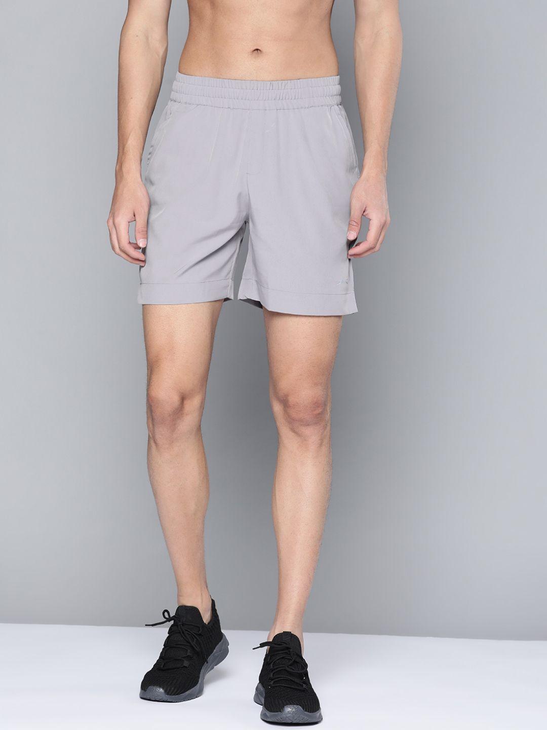 slazenger men grey rapid-dry sports shorts