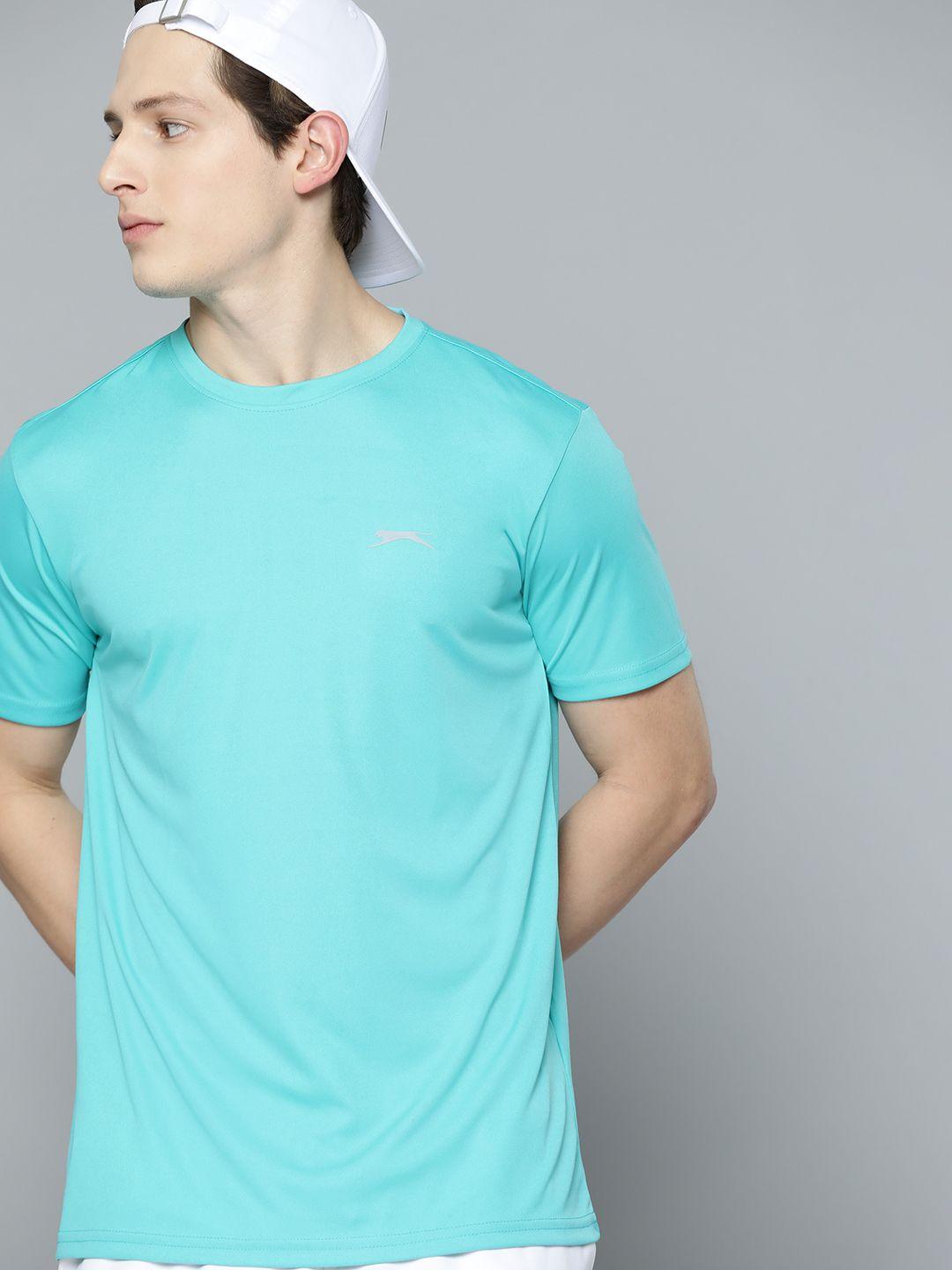 slazenger men sea green t-shirt