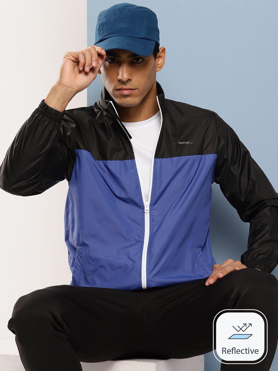 slazenger ultra-dry colourblocked sporty jacket