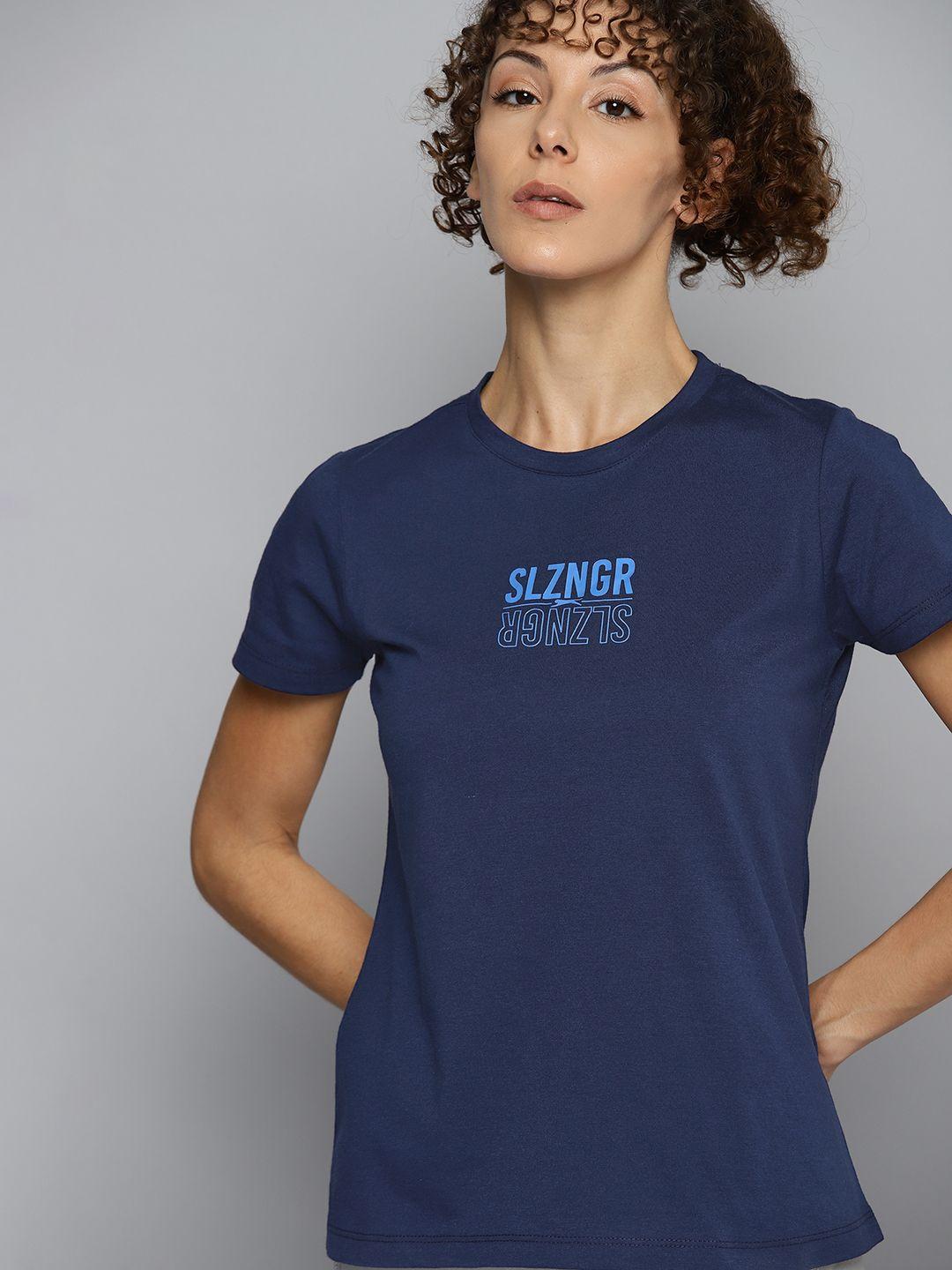 slazenger women typography printed t-shirt