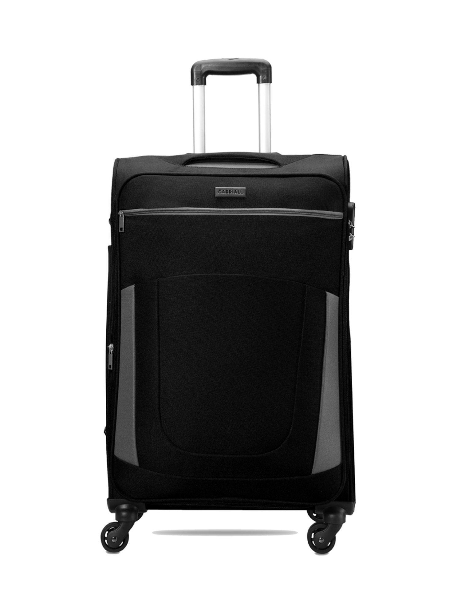 sleek black cabin luggage bag