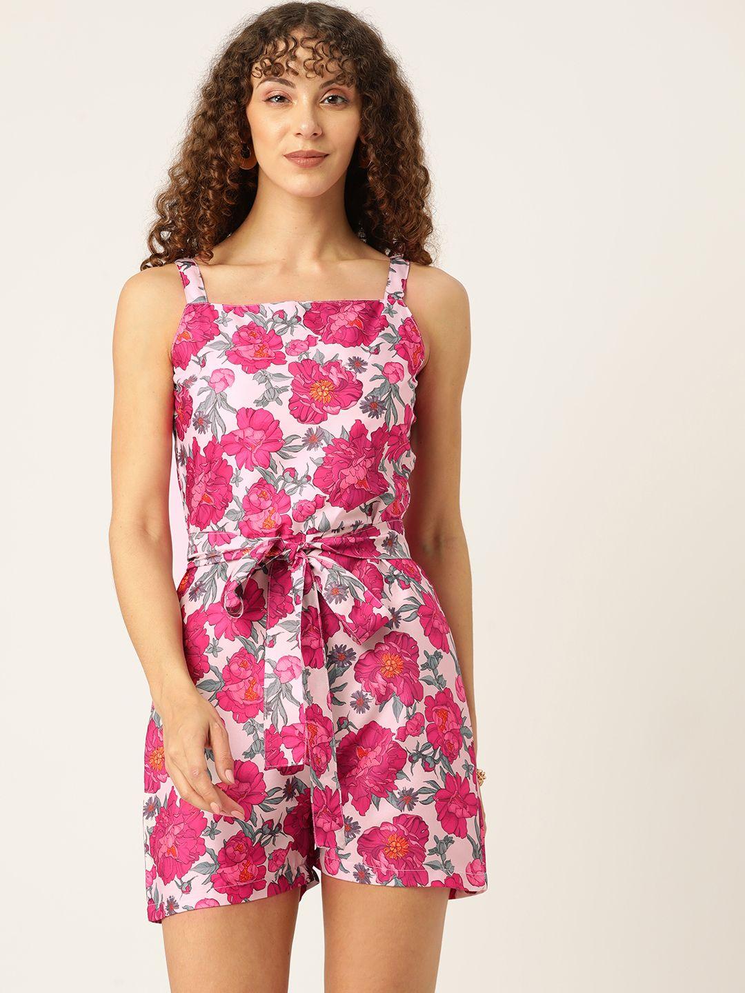 sleek italia floral printed jumpsuit