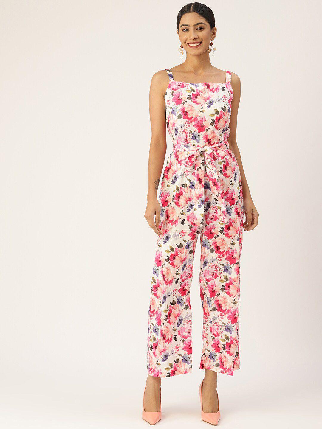 sleek italia printed basic jumpsuit