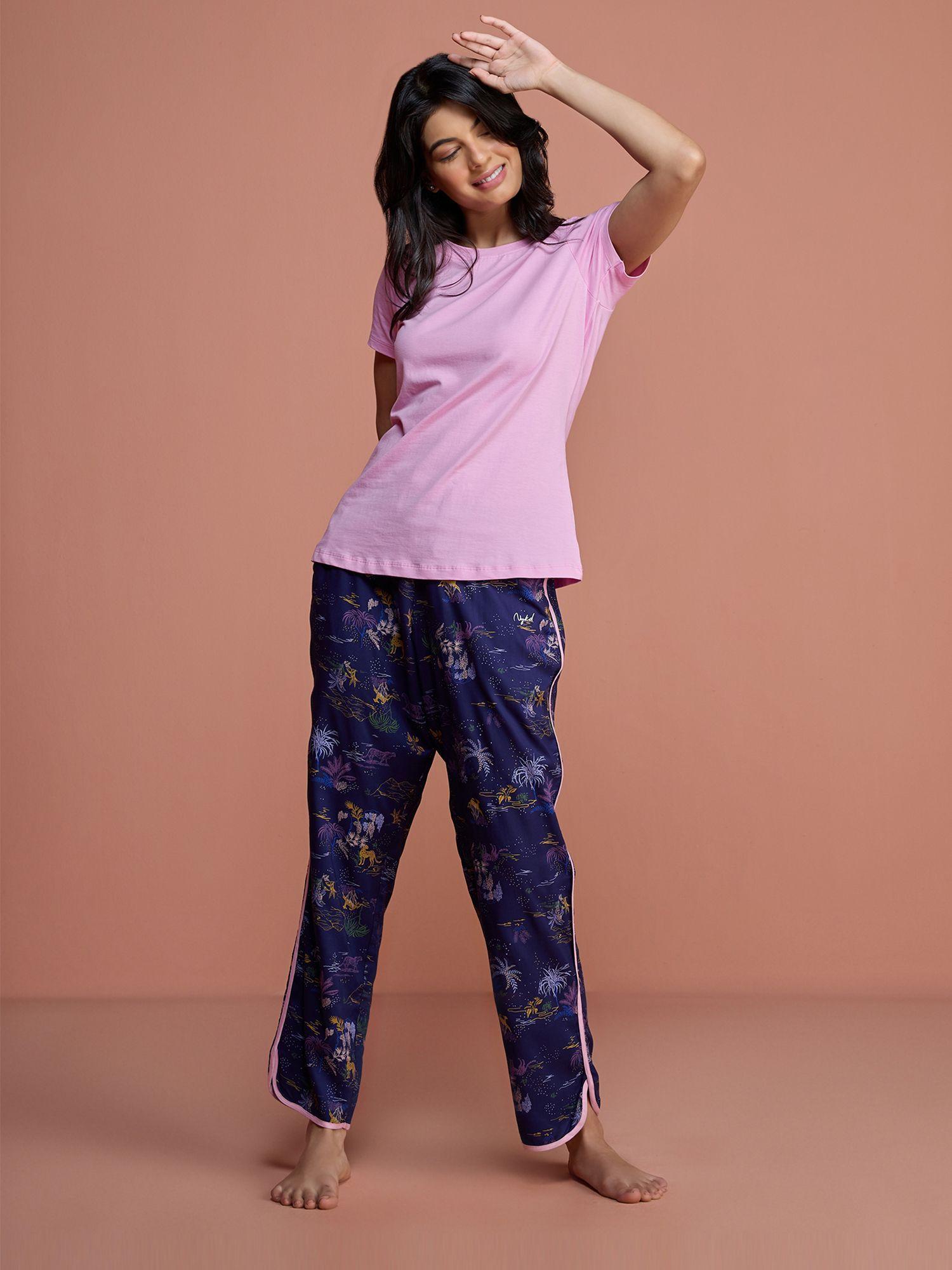 sleep in step out pajama - nys130 - jungle blue