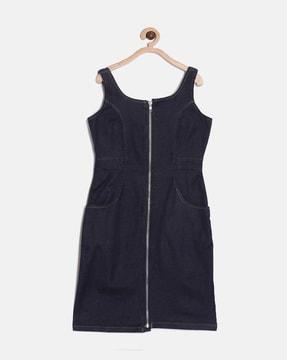 sleeveless a-line dress