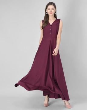 sleeveless a-line dress