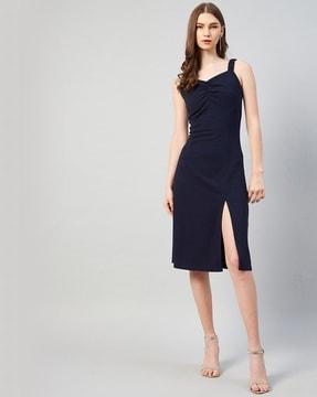 sleeveless a-line dress