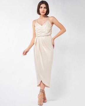 sleeveless a-line dress