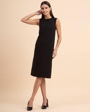 sleeveless a-line dress