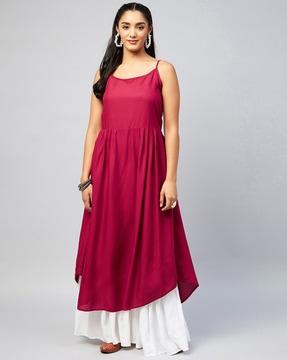 sleeveless a-line kurta