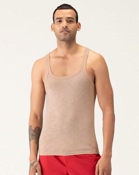 sleeveless bamboo vest