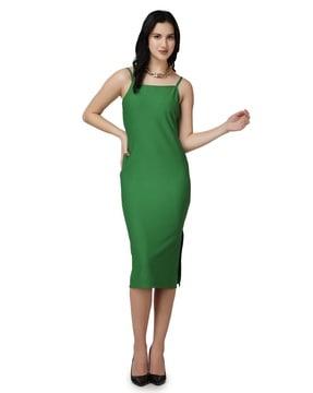 sleeveless bodycon dress