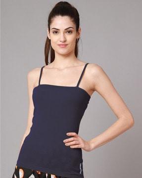 sleeveless camisole with adjustable straps