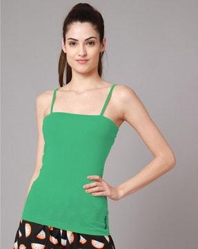 sleeveless camisole with adjustable straps