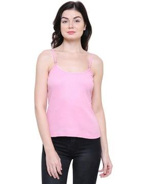 sleeveless camisole with textured detail