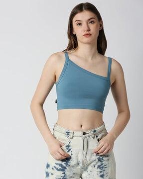 sleeveless crop top