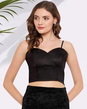 sleeveless crop top