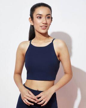 sleeveless crop top