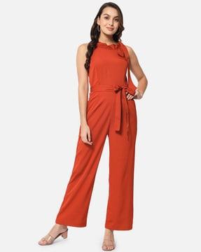 sleeveless jumpsuit