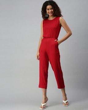 sleeveless jumpsuit