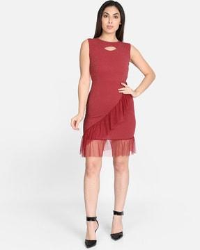 sleeveless sheath dress