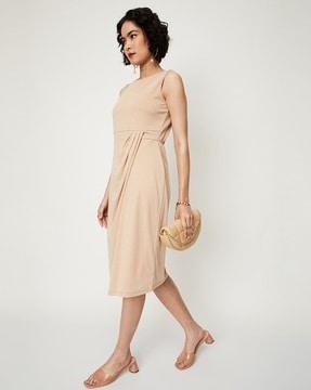 sleeveless shift dress