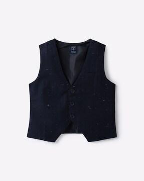 sleeveless waistcoat with pocket