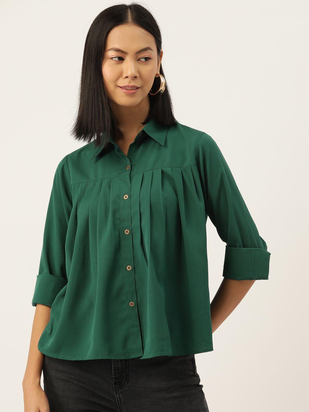 slenor women classic opaque casual shirt