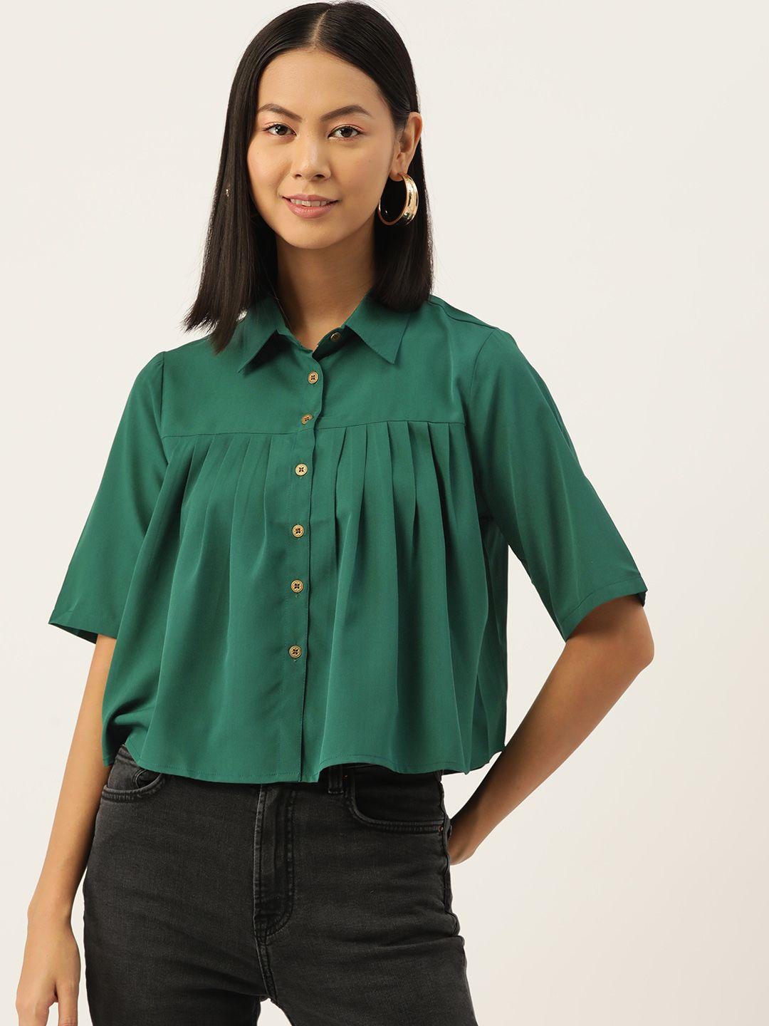 slenor women classic opaque casual shirt