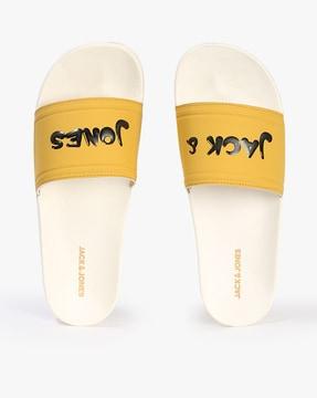 slides with brand print