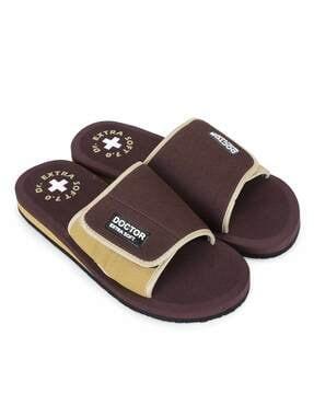 slides with velcro closure