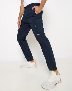 slim fit cargo pants with elasticated waist