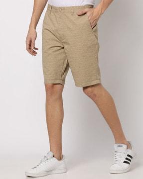 slim fit cotton city shorts