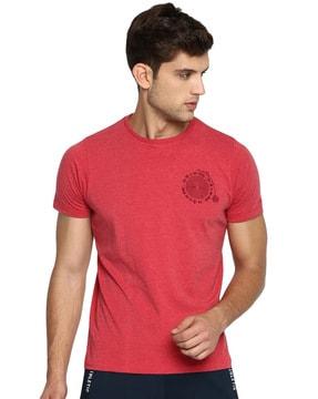 slim fit crew-neck t-shirt with short sleeves