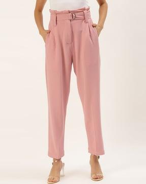 slim fit culottes with waist belt