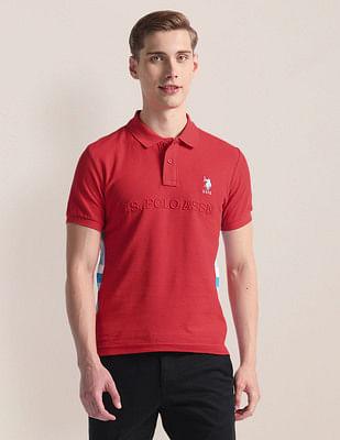 slim fit iconic number polo shirt