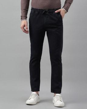 slim fit jeans with elasticated waist