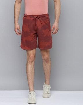 slim fit shorts with drawstring waist