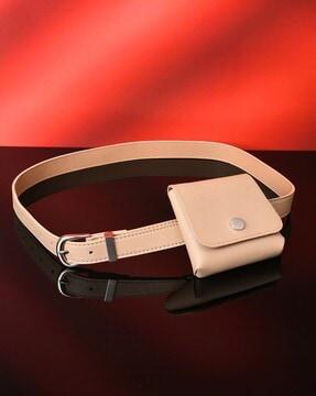 slim belt with pouch
