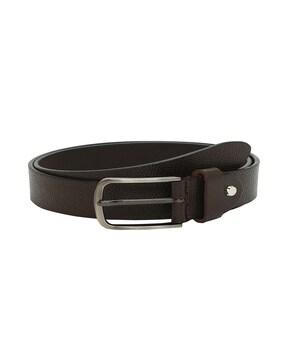 slim belt with tang buckle closer