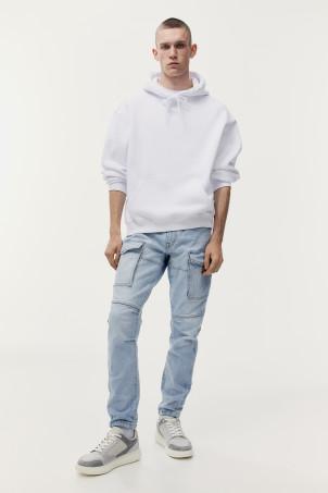 slim cargo jeans