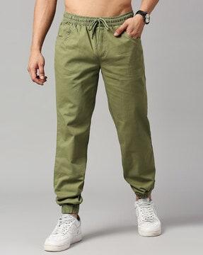 slim-fit-flat-front-joggers-with-elasticated-drawstring-waist